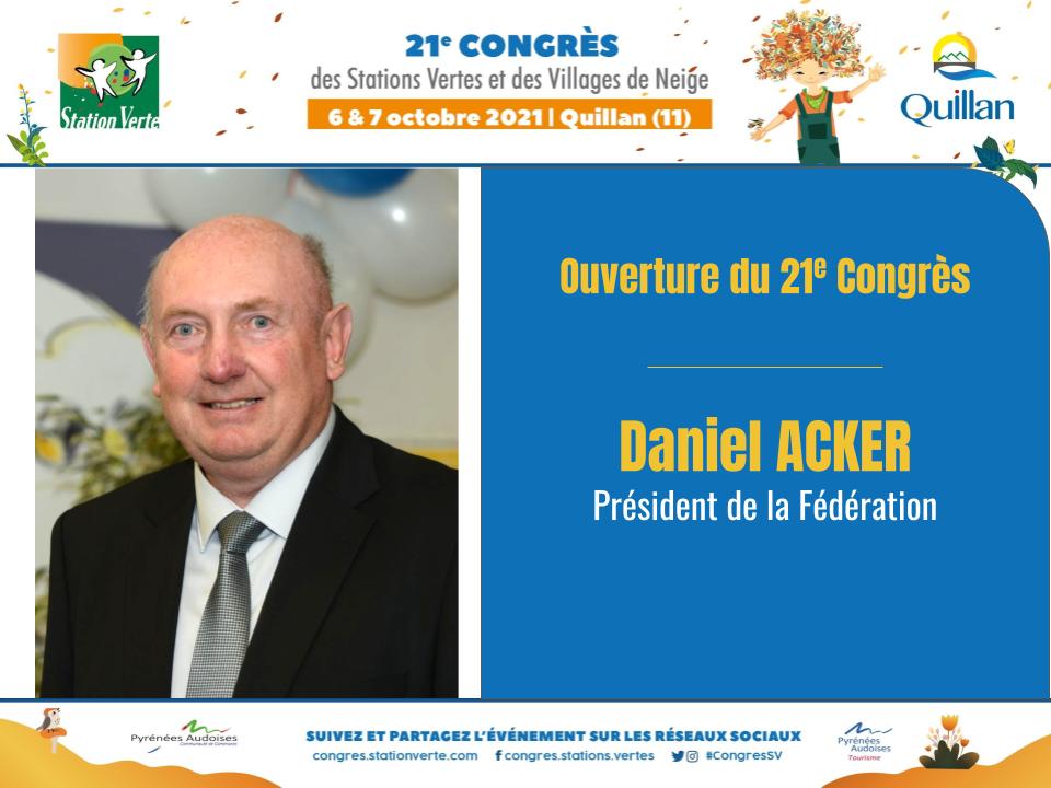 Daniel Acker, Président de la Fédération
