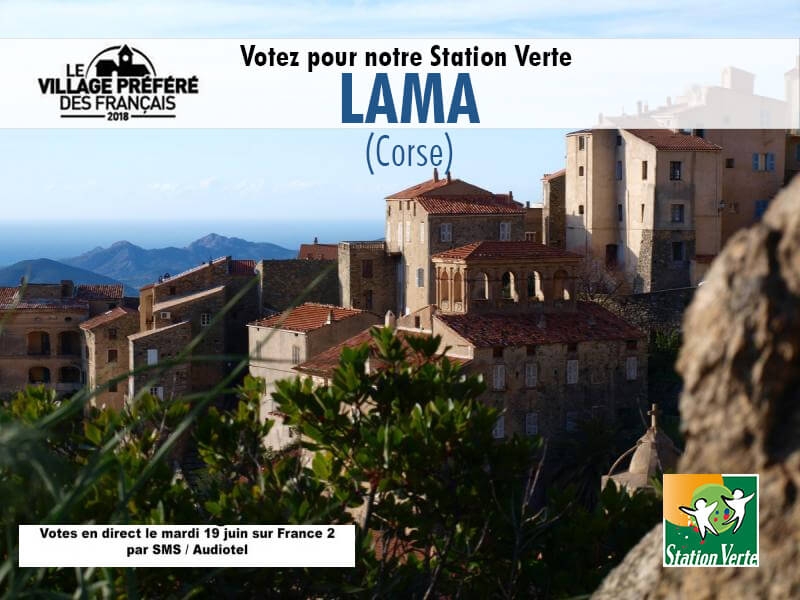 Lama en Corse, Station Verte candidate au Village préféré des Français 2018