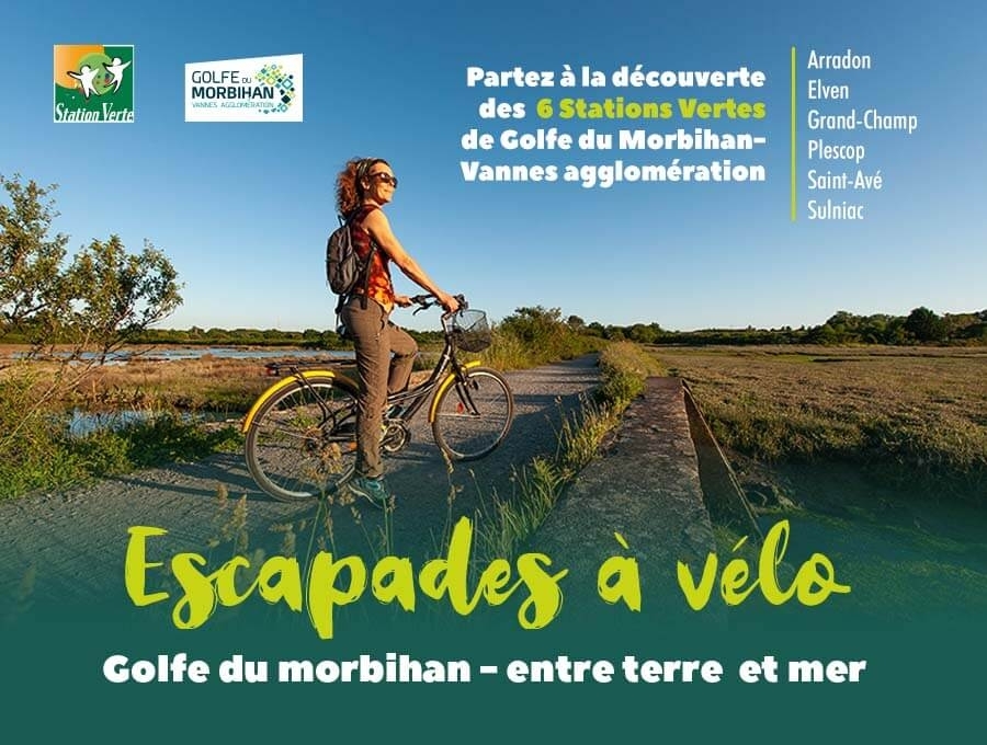 Escapades à vélo entre Terre et Mer dans les Stations Vertes du Golfe du Morbihan