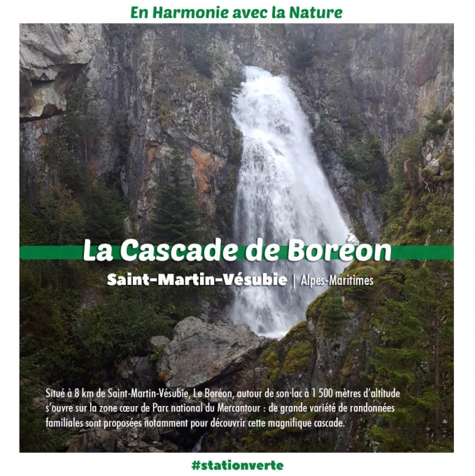 Cascade de Boréon près de Saint-Martin-Vésubie dans le Mercantour
