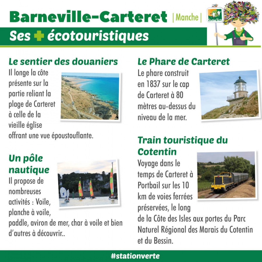 Atouts écotouristiques de Barneville Carteret sur la Cote des Isles