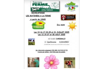 Les matinées à la ferme à Récréaferme